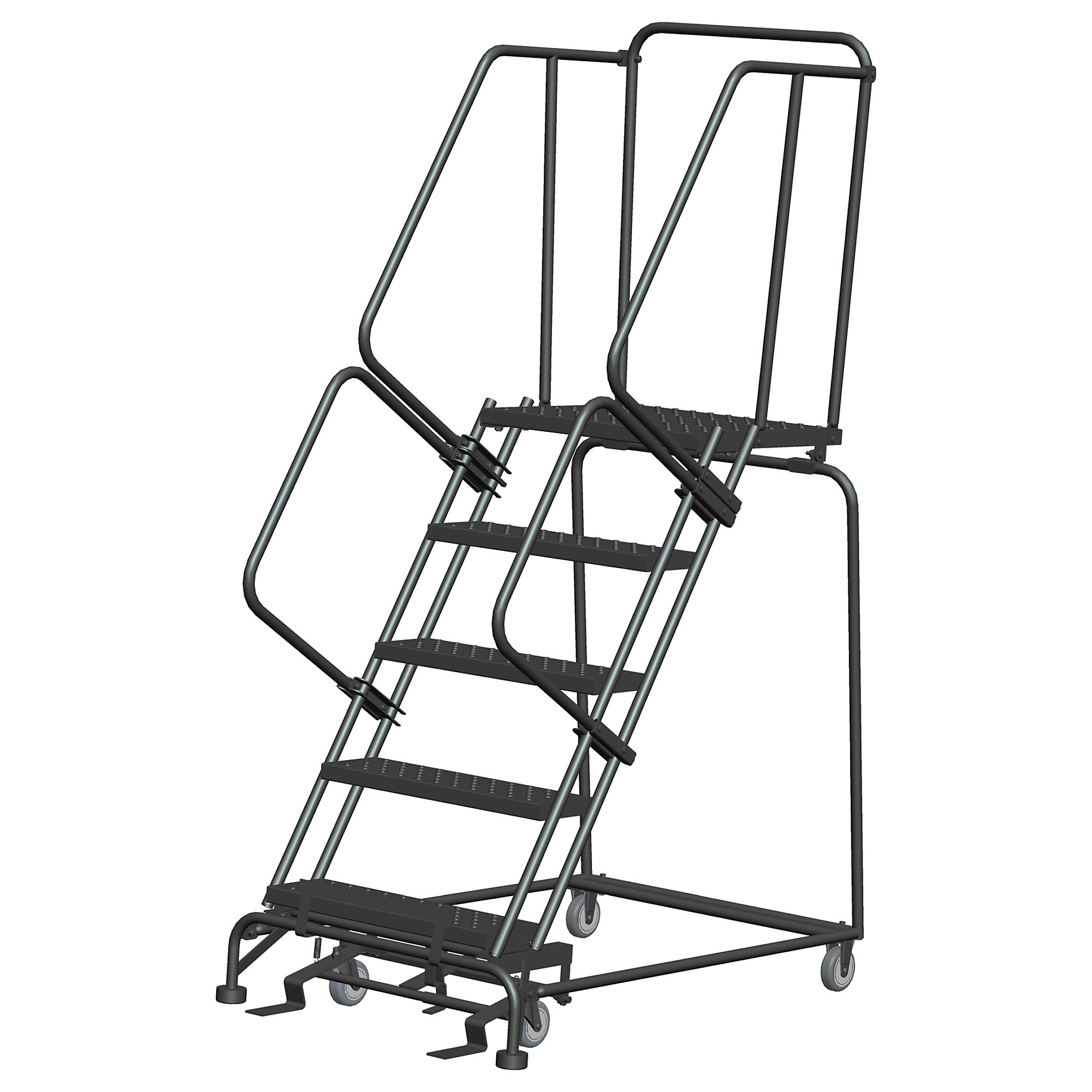 Ballymore, Rolling Ladder, Overall Height 83 in, Steps 5, Material Steel, Model# 053221P